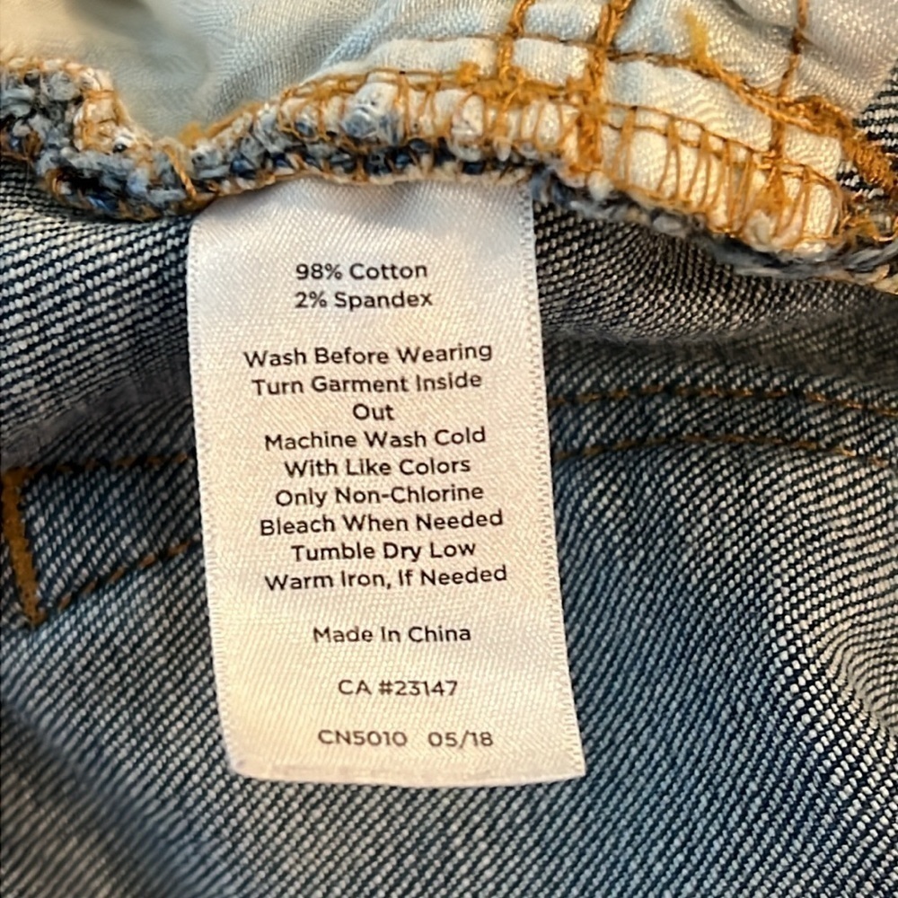 Talbots Flawless Five Pocket Girlfriend Size 8 Medium Wash - Picture 5 of 5
